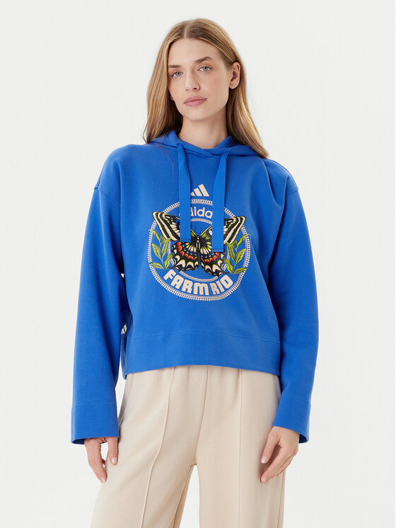 

Свитшот loose fit Farm JL8608 Adidas, синий