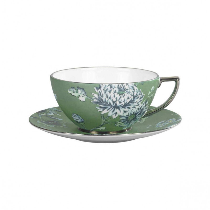 

Jasper Conran Chinoiserie Green Чашка кофейная/чайная 0,23 л с блюдцем, 2 предм Wedgwood, зеленый