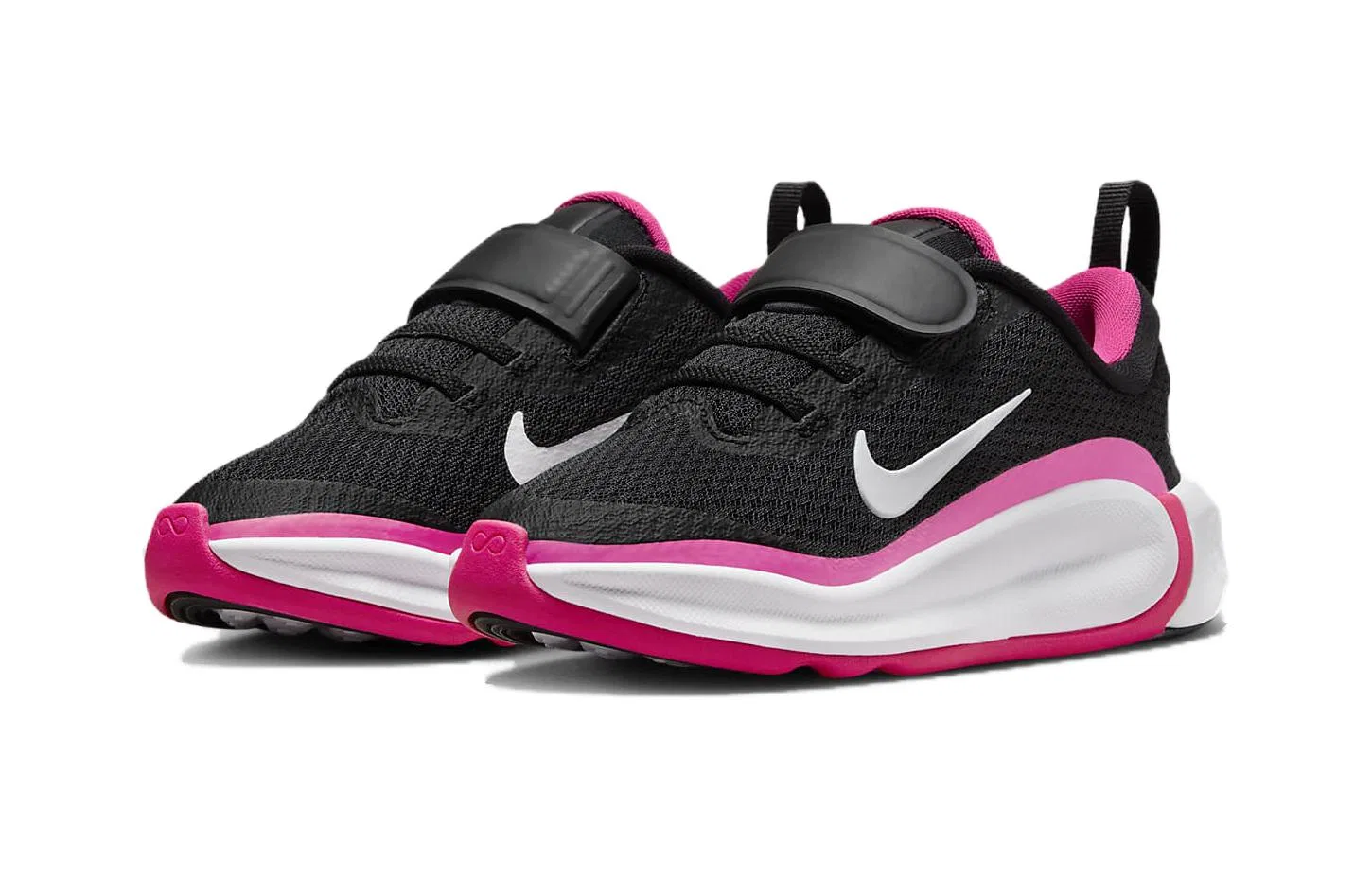 Детские кроссовки Nike Infinity Flow PS черно-розовые — фото 4