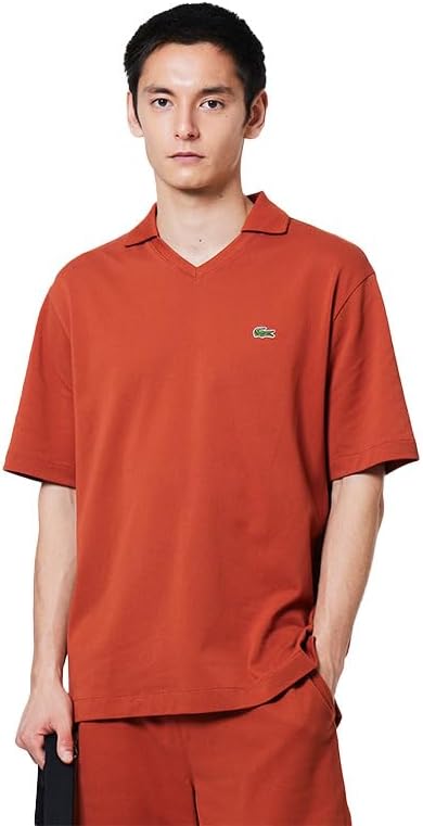

Мужская повседневная рубашка-поло Lacoste L.12.12 Arrange Skipper с воротником-стойкой