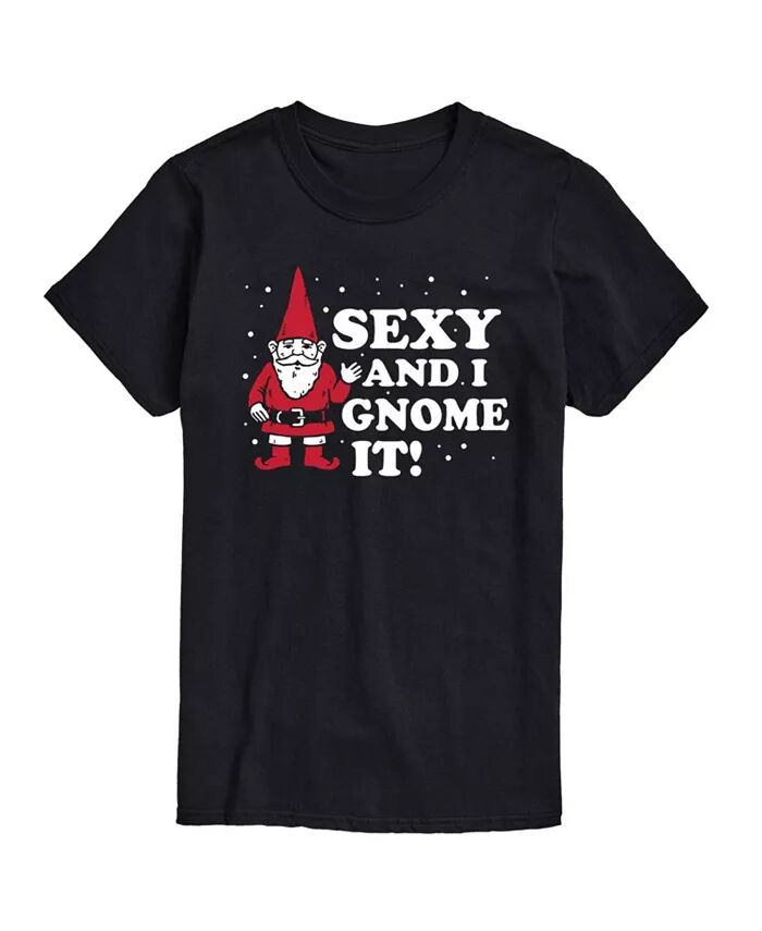 

Мужская футболка с коротким рукавом Sexy and I Gnome It AIRWAVES, черный