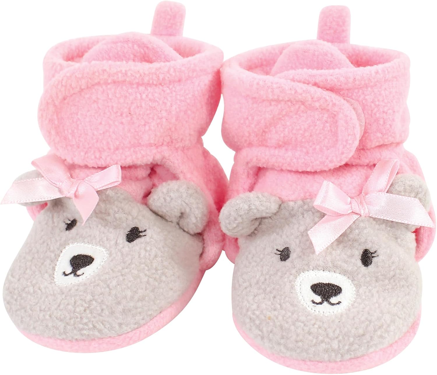 Теплые флисовые пинетки Hudson Baby для мальчиков и девочек, Bunny Bear — фото 4