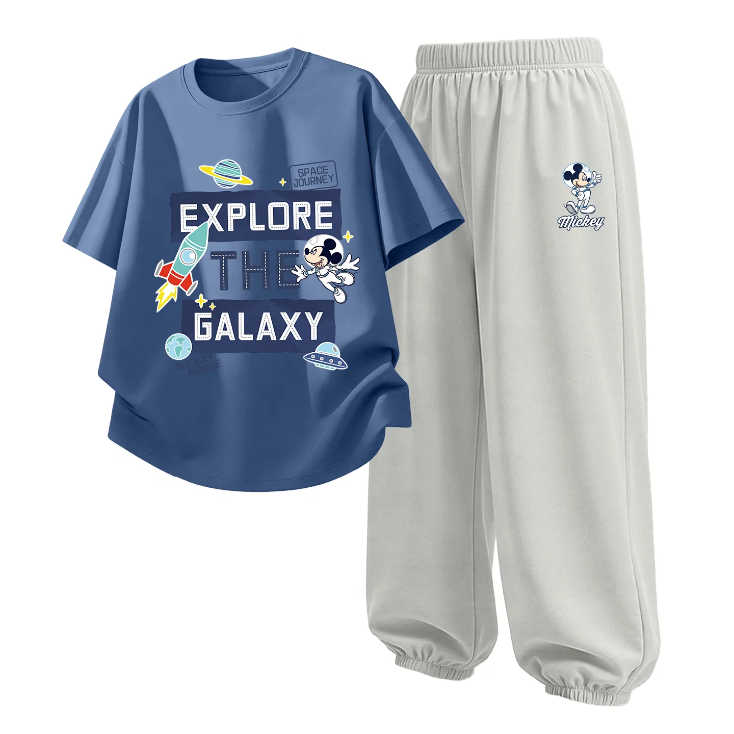 Детский спортивный костюм Casual Sportswear 2 Piece Set Disney, Dark Space Indigo Blue+Astronaut K Glacier Gray