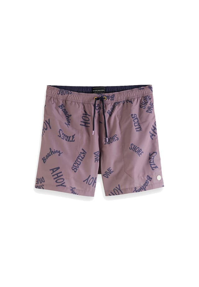 

Плавки-Шорты - сплошной принт Scotch & Soda, красный