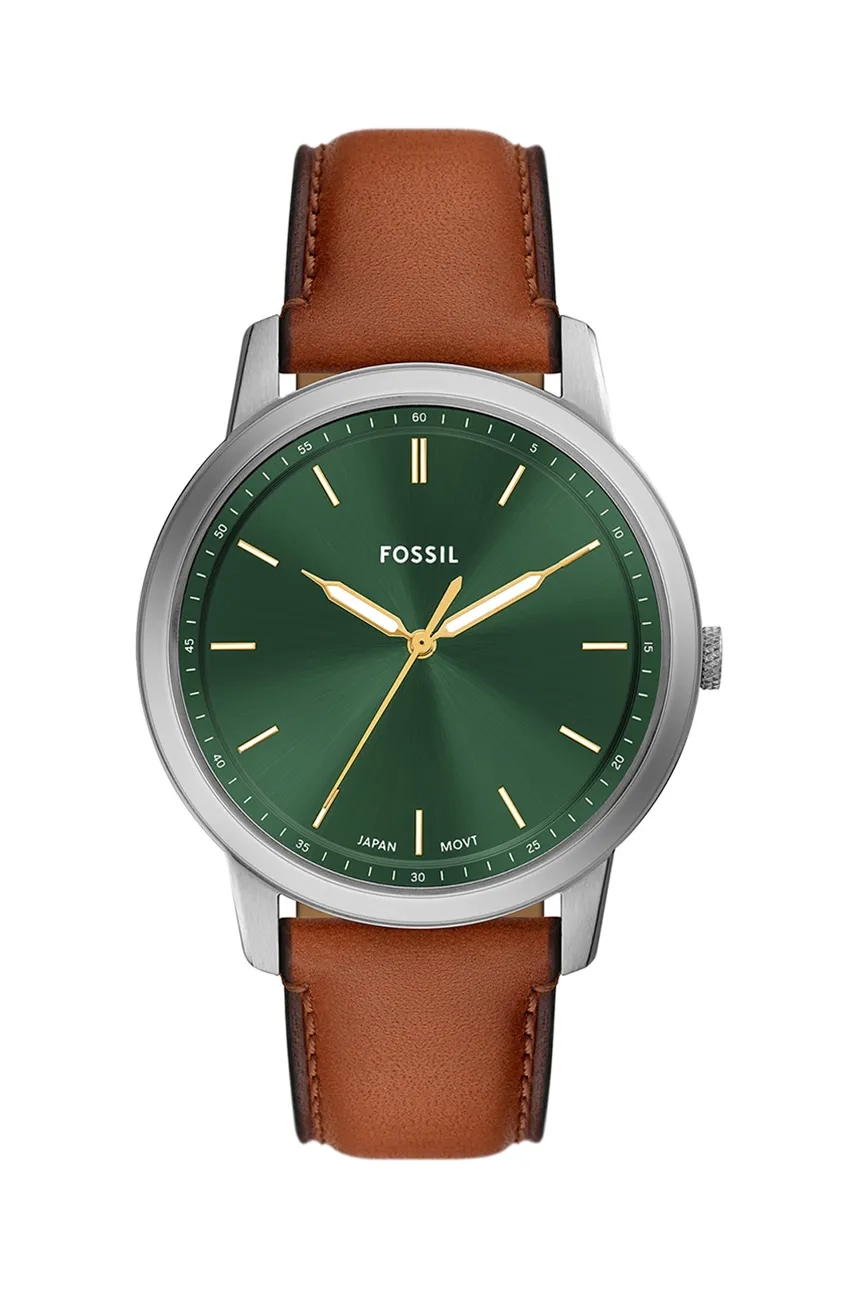 

Минималистичные часы Fossil, коричневый