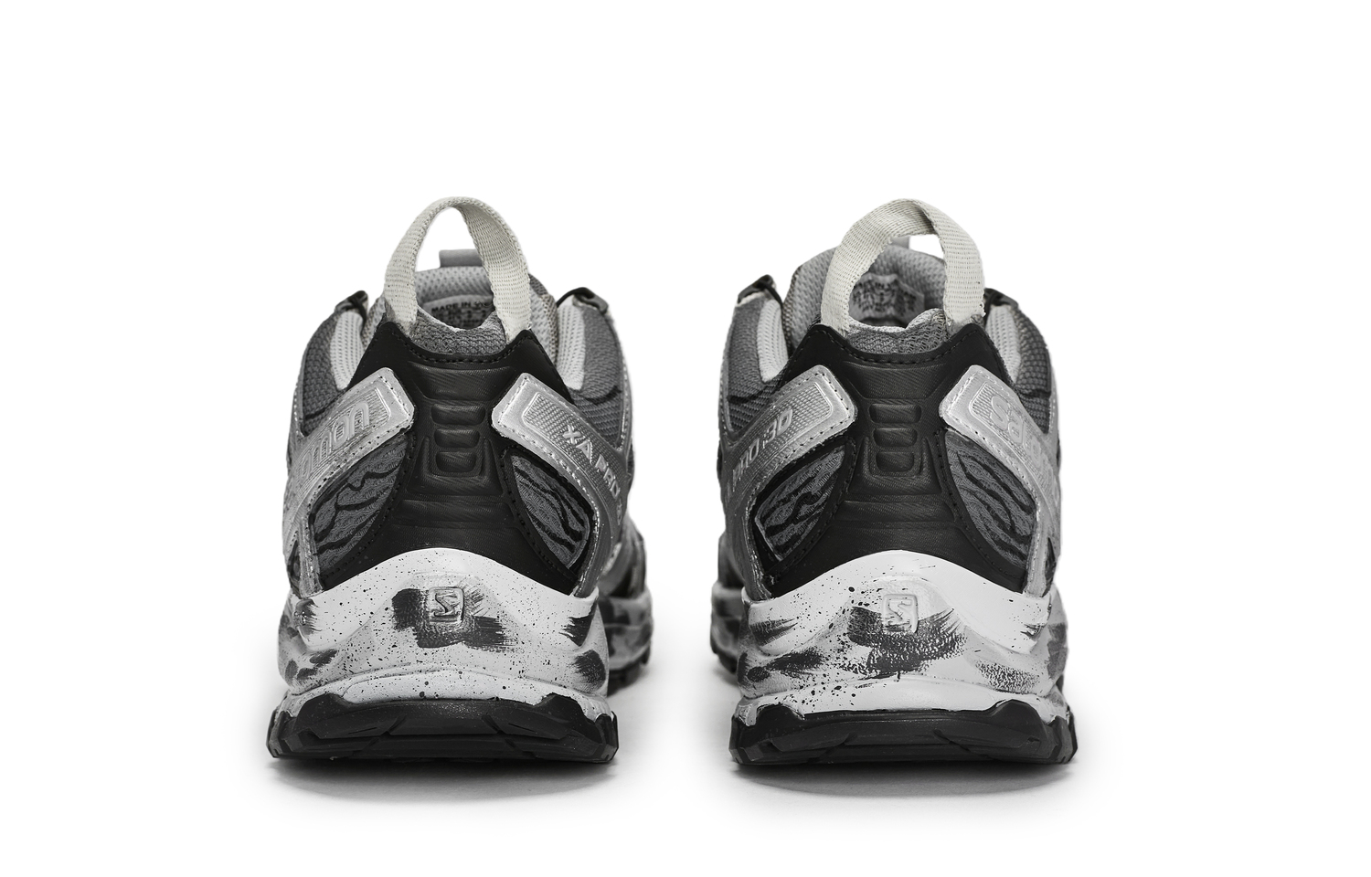 Кроссовки для бега XA PRO 3D Unisex низкие, устойчивые к истиранию, цвет Black Gray Silver SALOMON, черный серыйсеребряный — фото 4