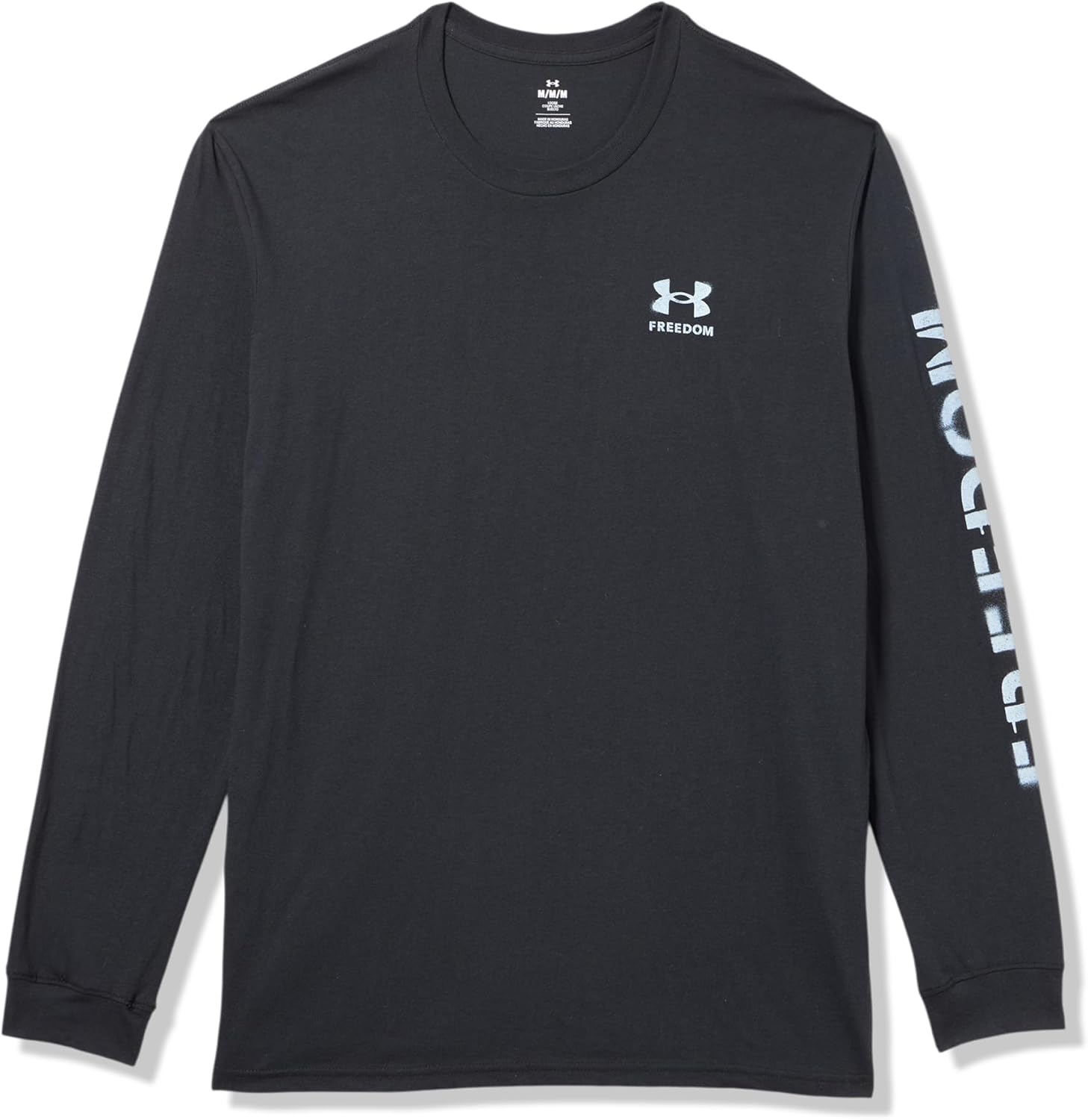 

Under Armour мужская футболка с длинным рукавом Freedom Flag, (001) Black/White, Белый, Under Armour мужская футболка с длинным рукавом Freedom Flag, (001) Black/White