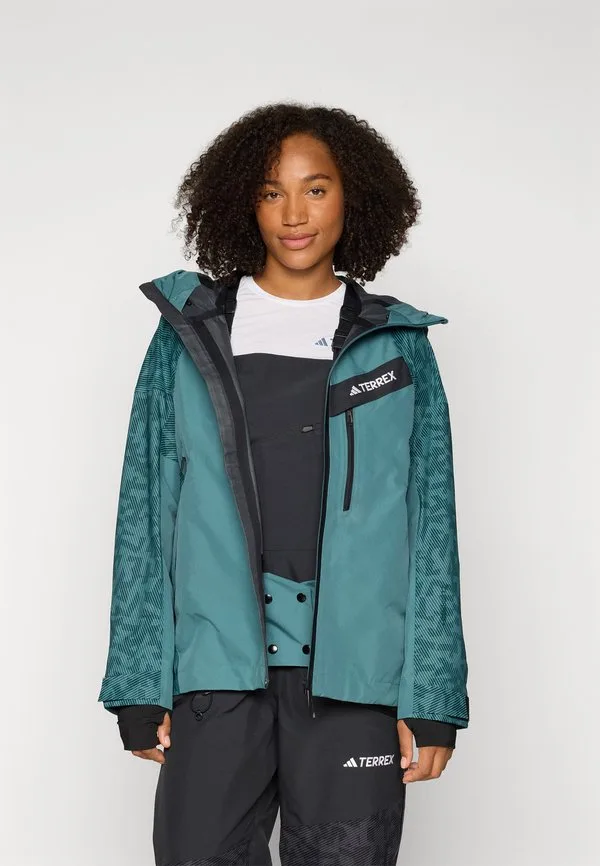 Куртка из жесткого материала Adidas Terrex, Aurora Ivy/Preloved Teal — фото 4