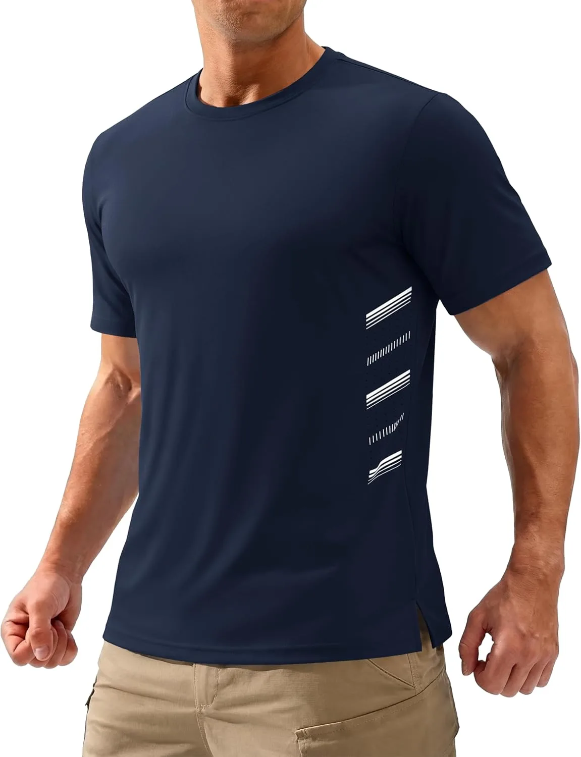 

Tacvasen мужская футболка с коротким рукавом для тренировок Dry Fit