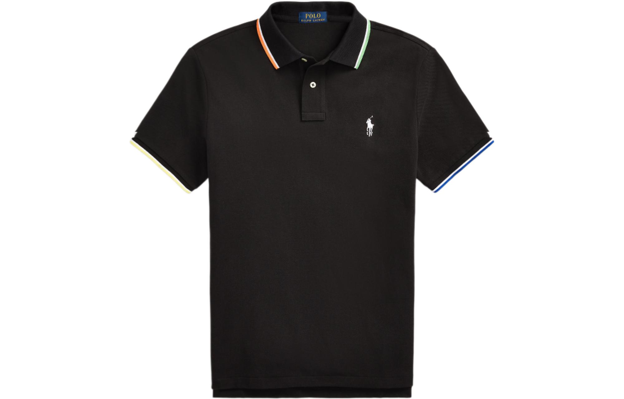 

SS23 Футболка поло мужская черная Polo Ralph Lauren