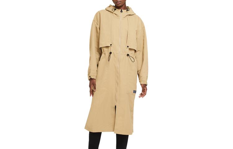 

Nike Женская куртка абрикосово-коричневого и черного цветов, Apricot Tea Brown/Black