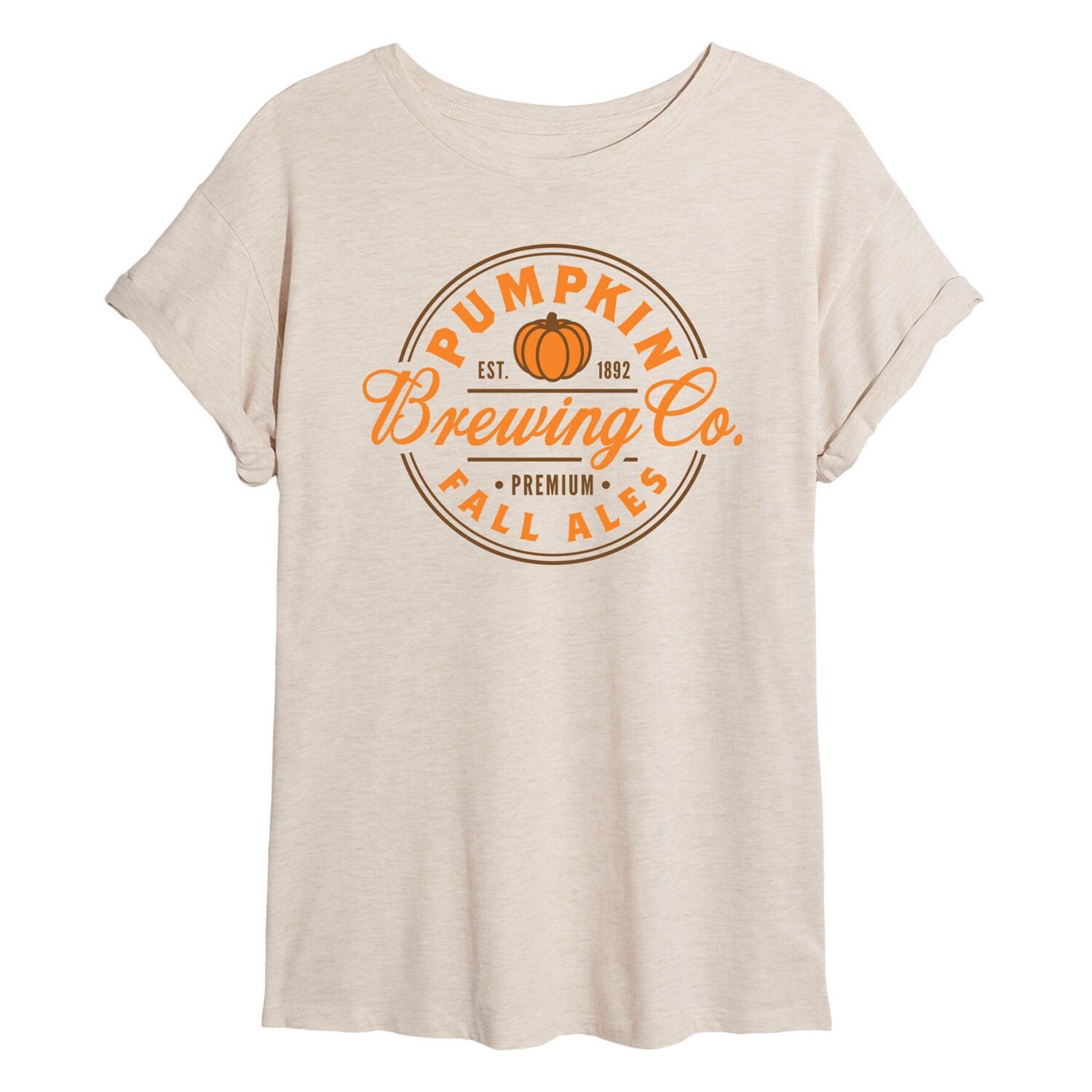 

Струящаяся футболка Juniors' Pumpkin Brewing Co Licensed Character, бежевый