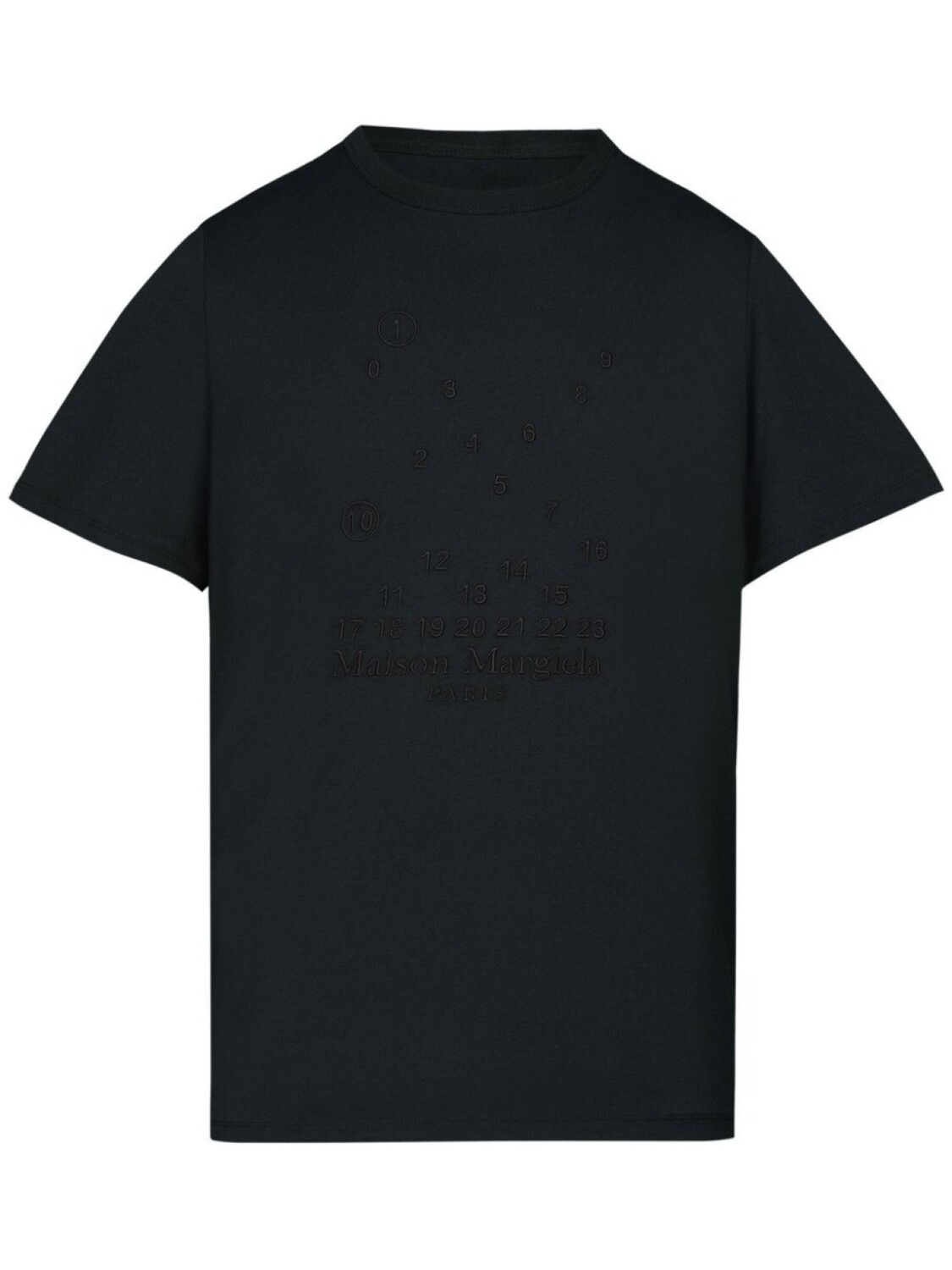 

Maison Margiela футболка Numeric с вышитым логотипом, серый