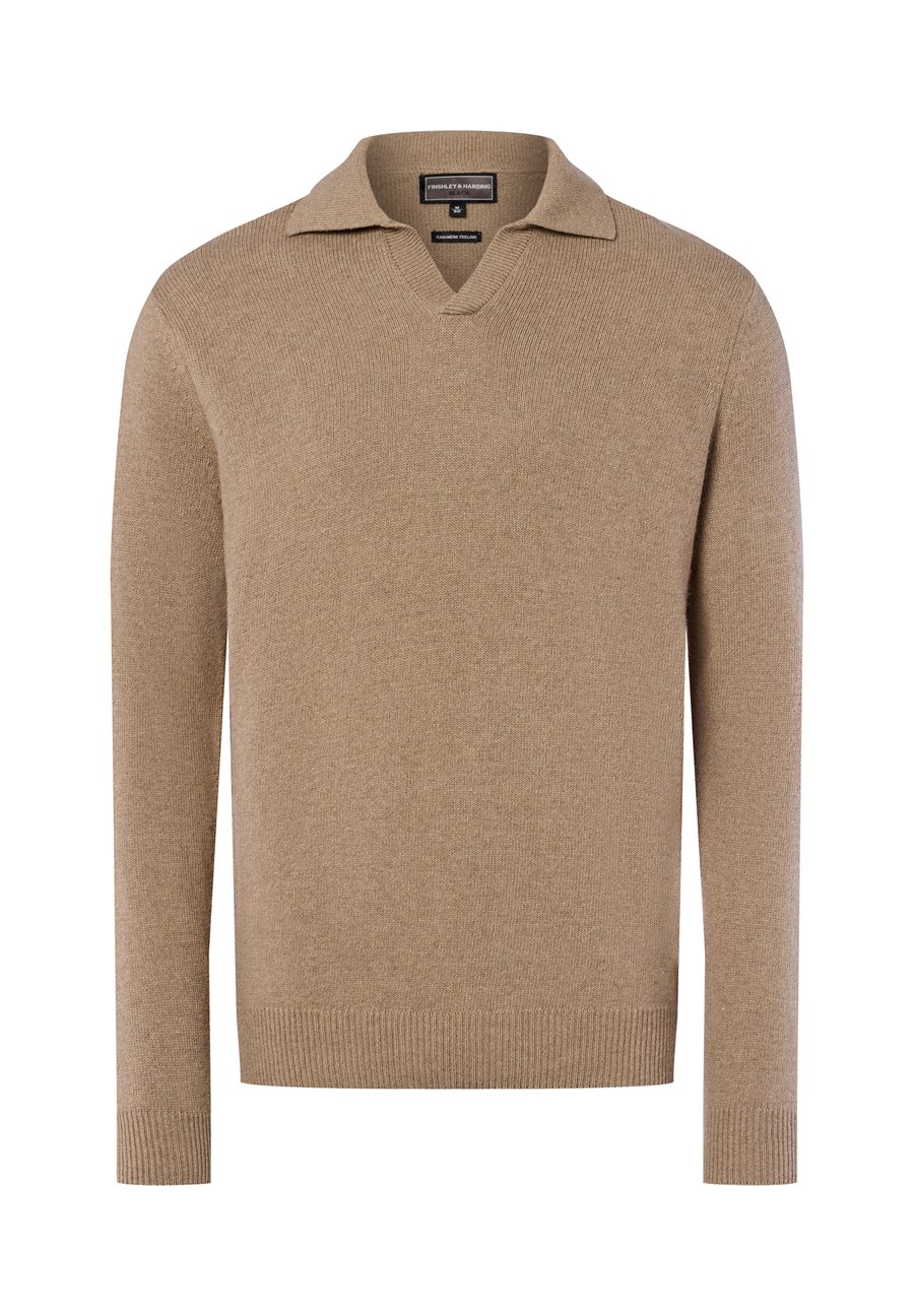 

Поло FINSHLEY & HARDING Polo shirt, Melange/Beige
