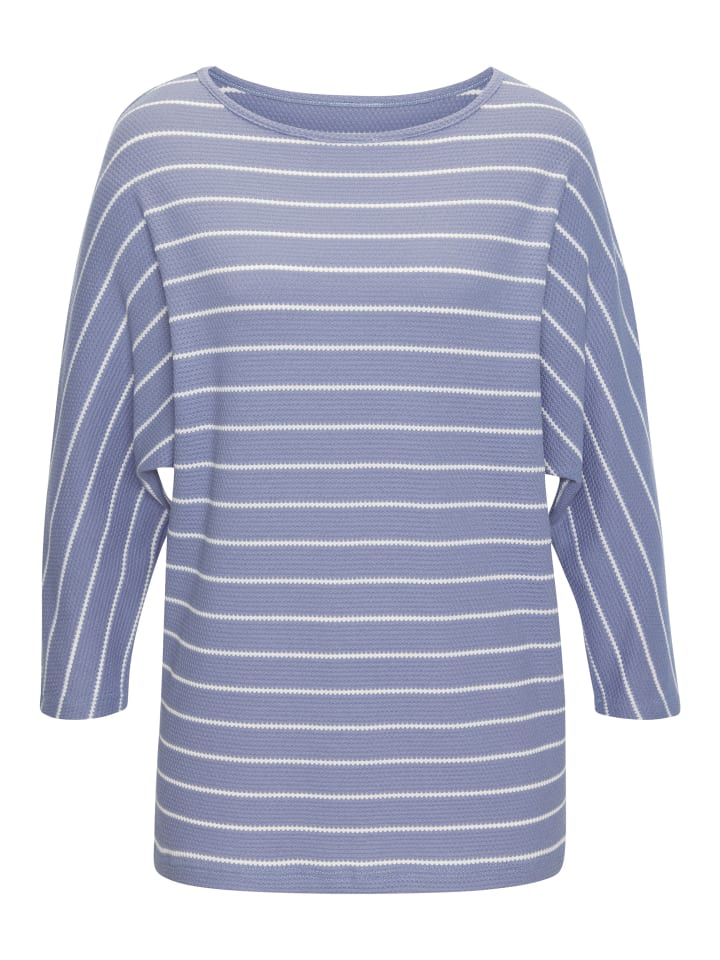 

Рубашка с рукавами 3/4 синего и белого цветов Vivance