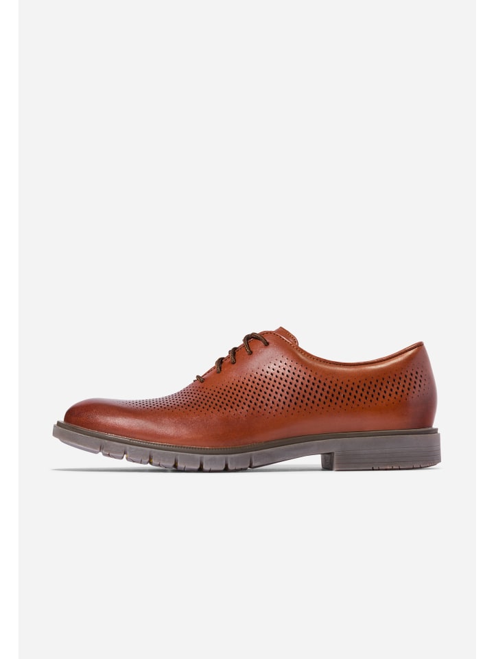 

Cole Haan Туфли на шнуровке GRANDFLEX DRESS LASER OXFORD цвета красного дерева