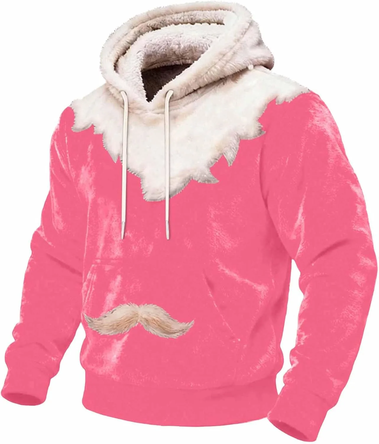 

Мужская рождественская худи-пальто Sherpa с капюшоном Xiaojmake