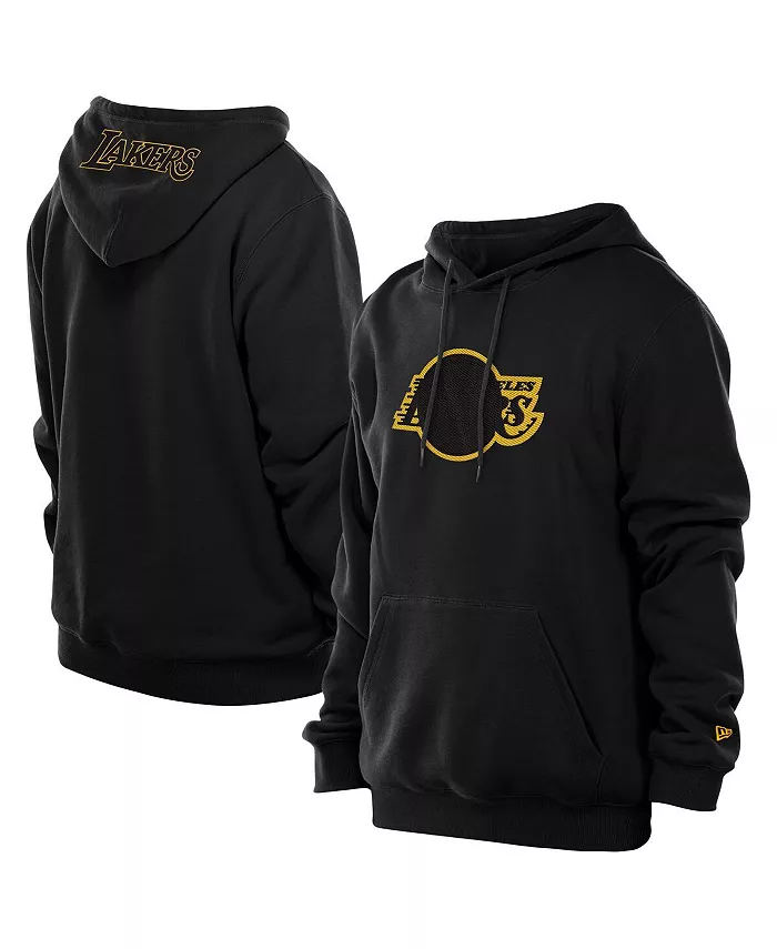 

Мужская черная толстовка с капюшоном Los Angeles Lakers в тональном цвете Premium Pullover Hoodie New Era