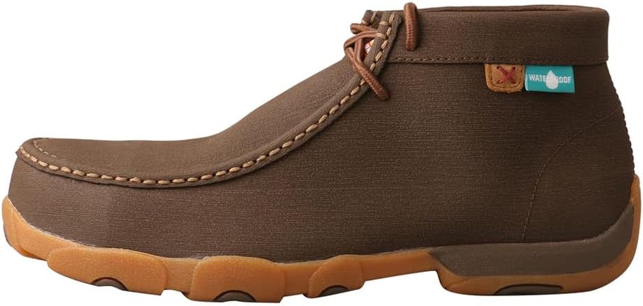 Мужские мокасины Twisted X Chukka Driving Moc, с мокасиновым носком и подошвой CellSole, шоколадный — фото 2