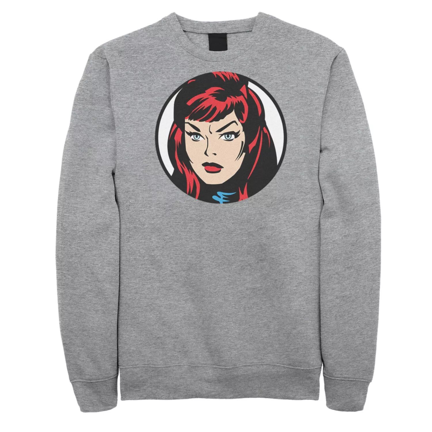 

Мужской свитшот с большим лицом Black Widow Marvel