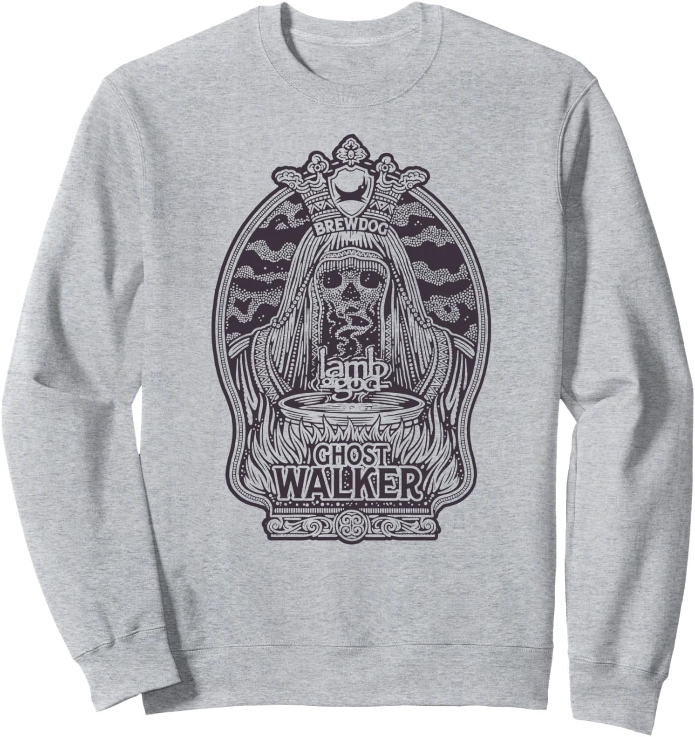 

Толстовка Lamb of God - Ghost Walker Lamb Of God Official, серый