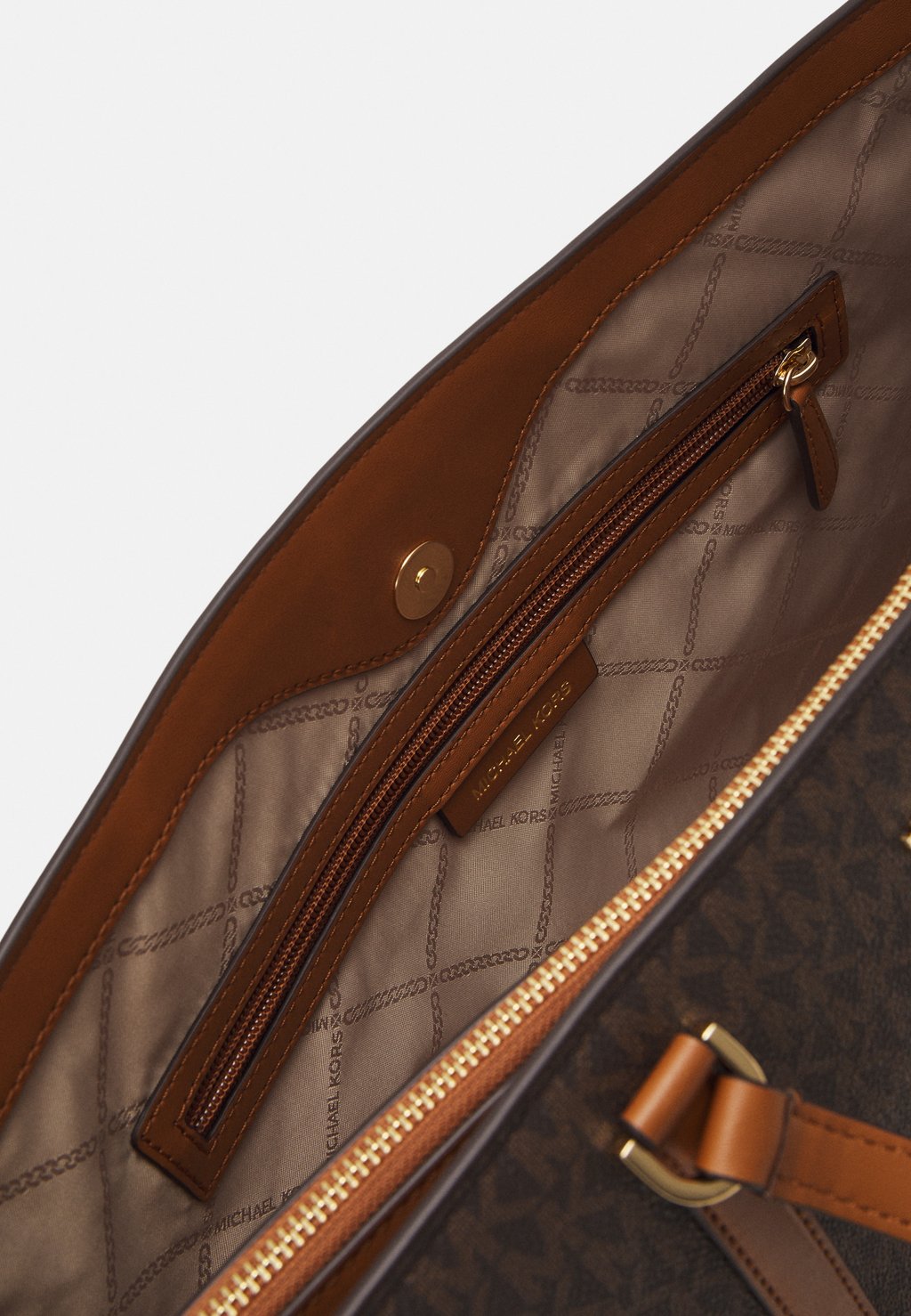

Сумка-тоут TEMPLE TOTE MICHAEL Michael Kors, коричневый
