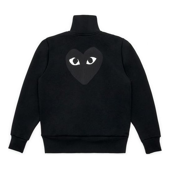 

Куртка (WMNS) COMME des GARCONS PLAY Zip Sweatshirt With Big Black Heart 'Black', черный