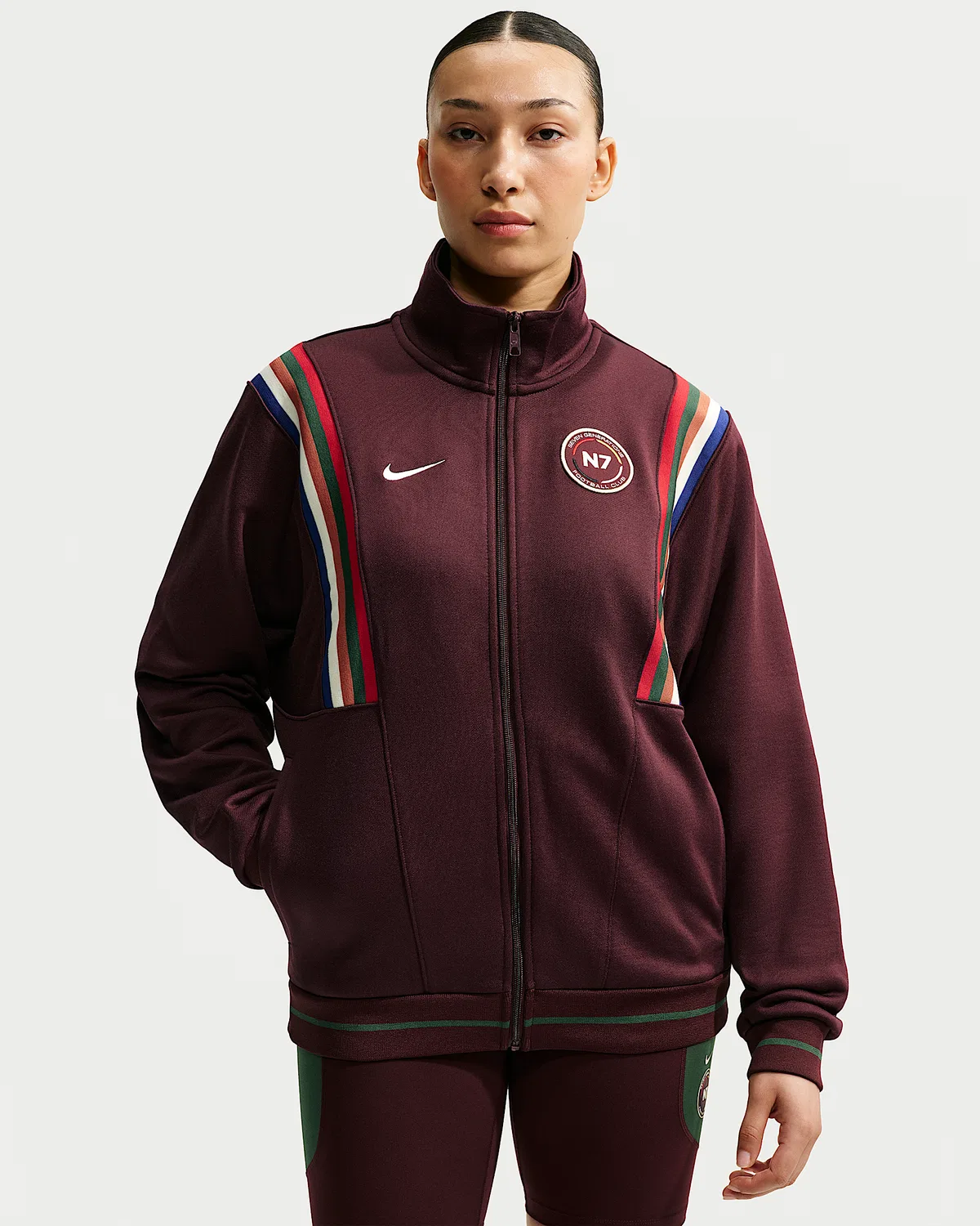 Куртка Nike Sportswear N7, Burgundy Crush — фото 2