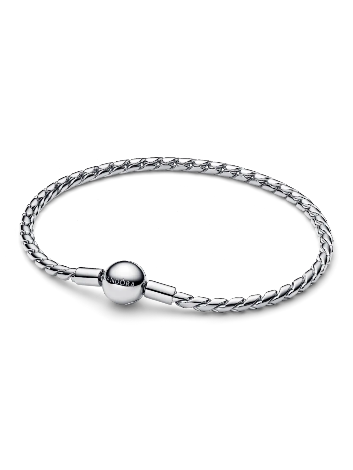 

Браслет-цепочка с круглой застежкой в виде крыла Pandora, серебро 925 пробы