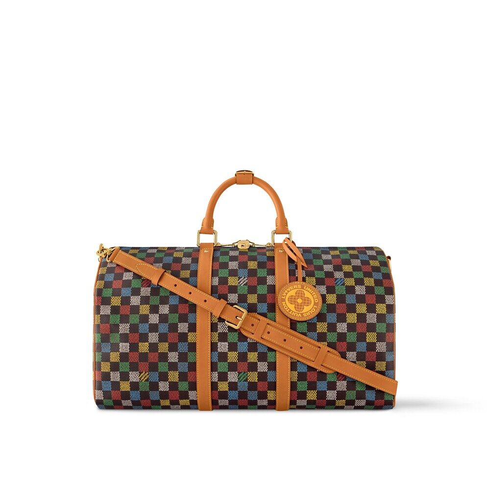 

Сумка Keepall Bandoulière 50 Louis Vuitton, мультиколор