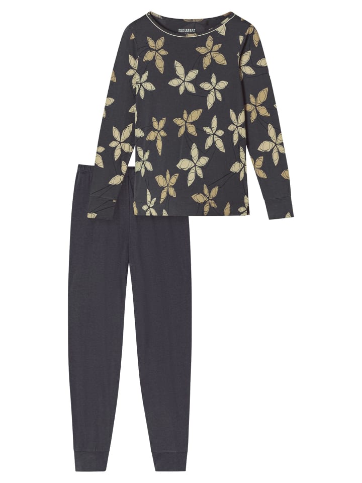 

Schiesser Удобная пижама для сна, графитового цвета