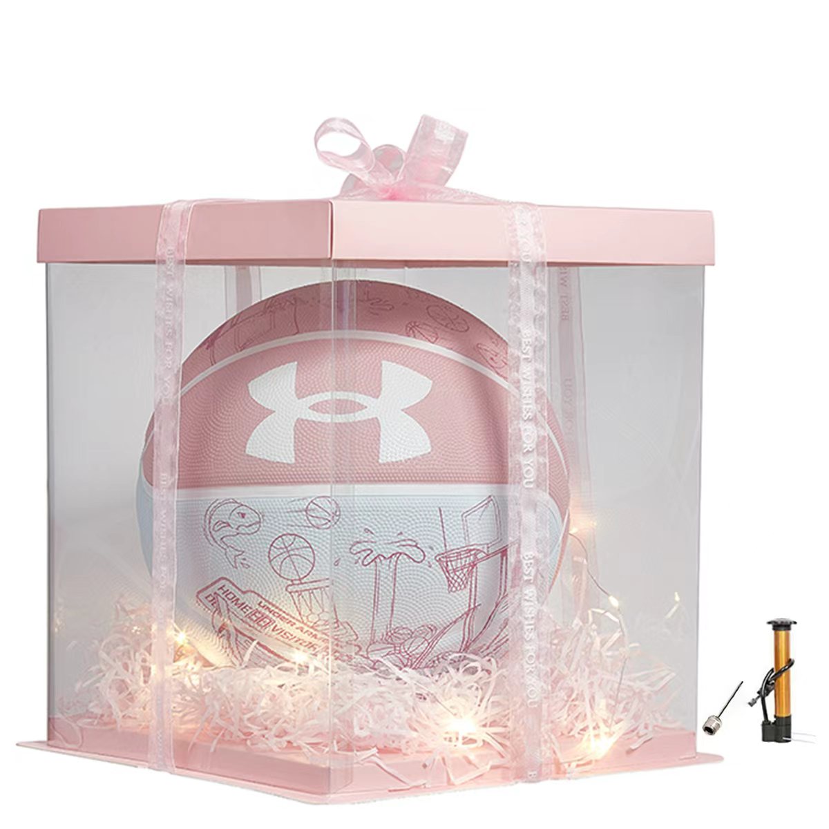 

Under Armour Баскетбольный мяч China Rubber Basketball Fresh Pink Size 7 Training Competition Unisex