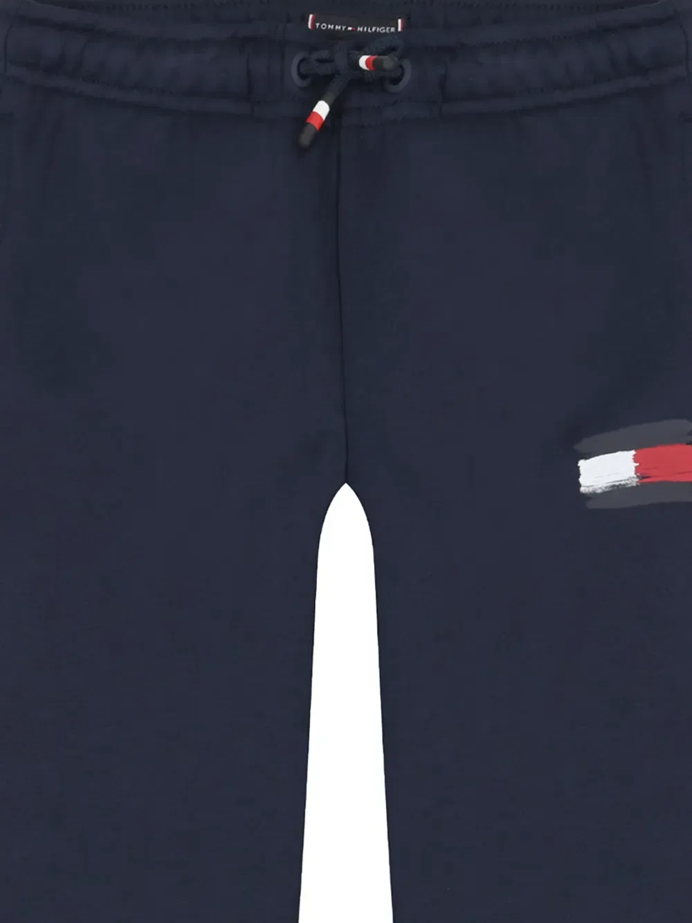 Хлопковые брюки с логотипом Tommy Hilfiger Junior, синий — фото 3