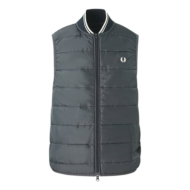 

Стеганый жилет из коллаборации с Lavenham Fred Perry, синий