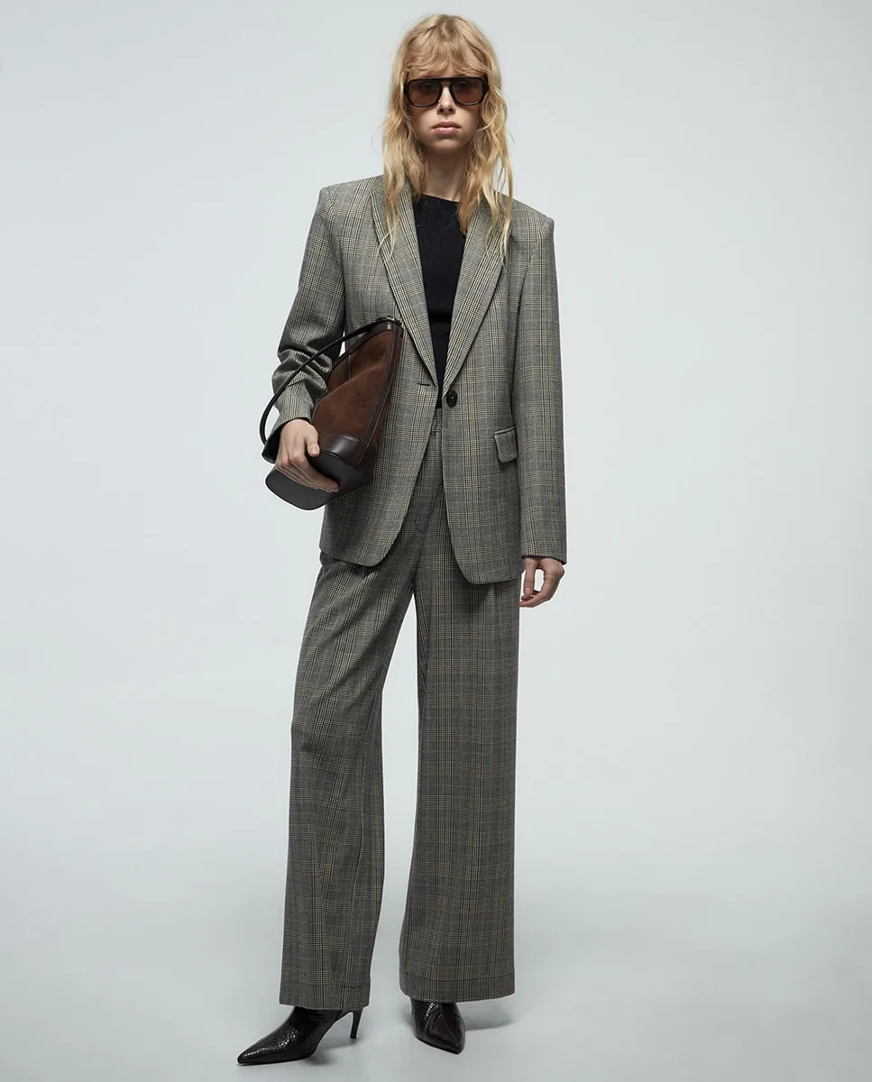 

Пиджак в клетку Sfera, серый