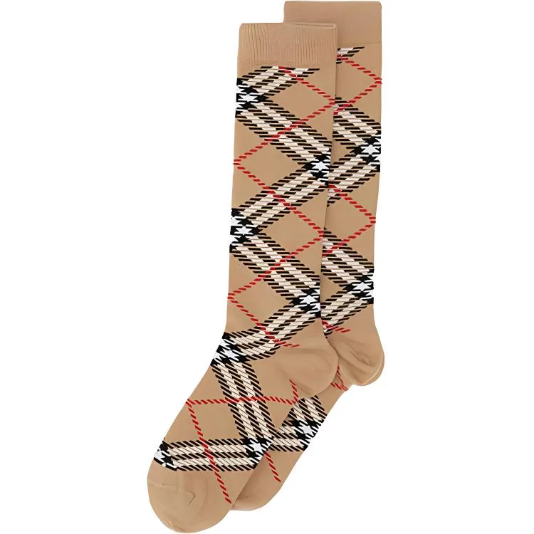 Burberry Детские носки SS23, бежевые, 1 пара