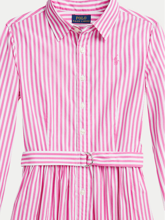 Платье-Рубашка стандартный крой 313934134001 Polo Ralph Lauren, розовый — фото 3