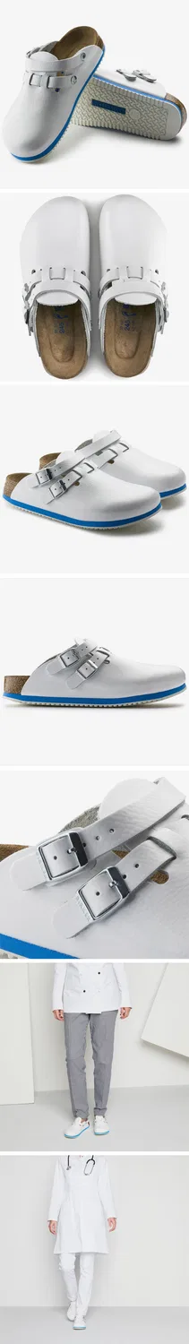 Мужские кожаные сандалии Kai SL WB узкие белые от Birkenstock — фото 3