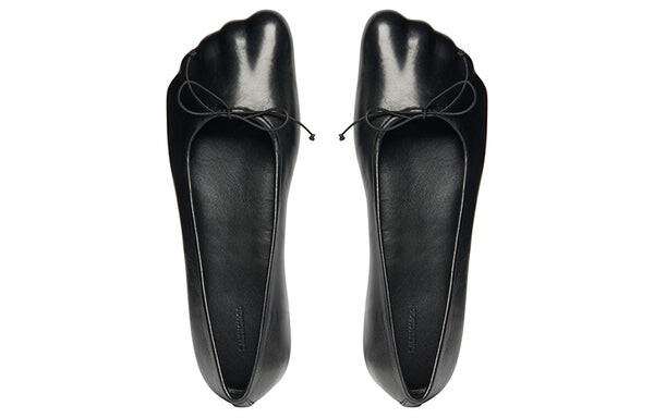 Кроссовки anatomic ballerina shoes 'black shiny soft sheepskin' Balenciaga, черный — фото 4