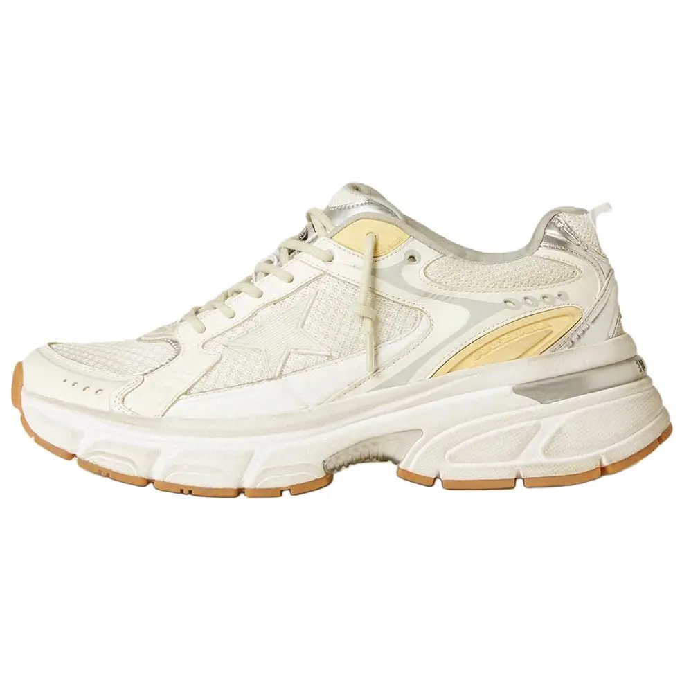 Golden Goose Низкие повседневные туфли Lightstar, женские, чисто белые