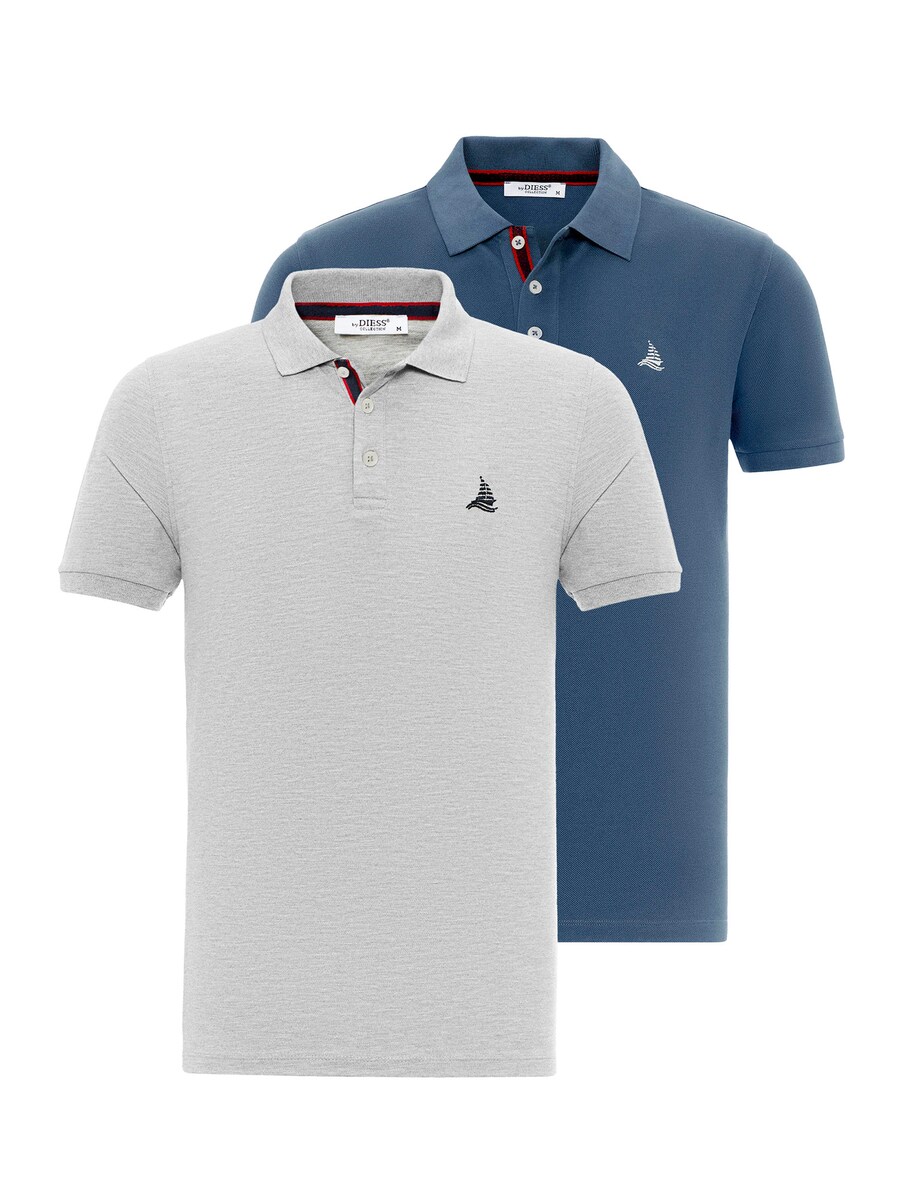 

Рубашка поло By Diess Collection Shirt, цвет blue/grey