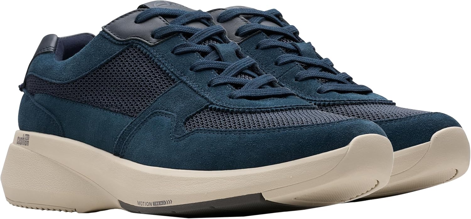 Мужские кроссовки Clarks Lehman Race, Navy Mix — фото 4