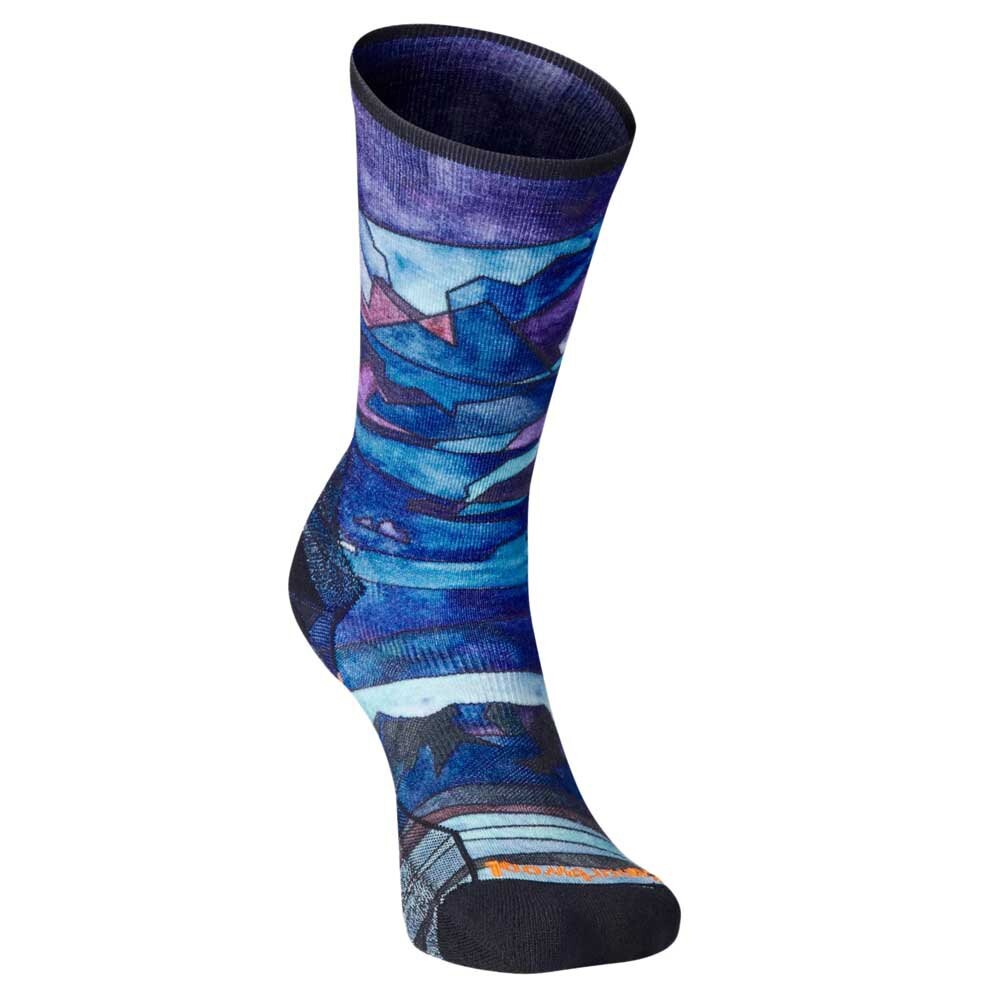 

Носки Smartwool Athlete Edition Run Print Crew, синий