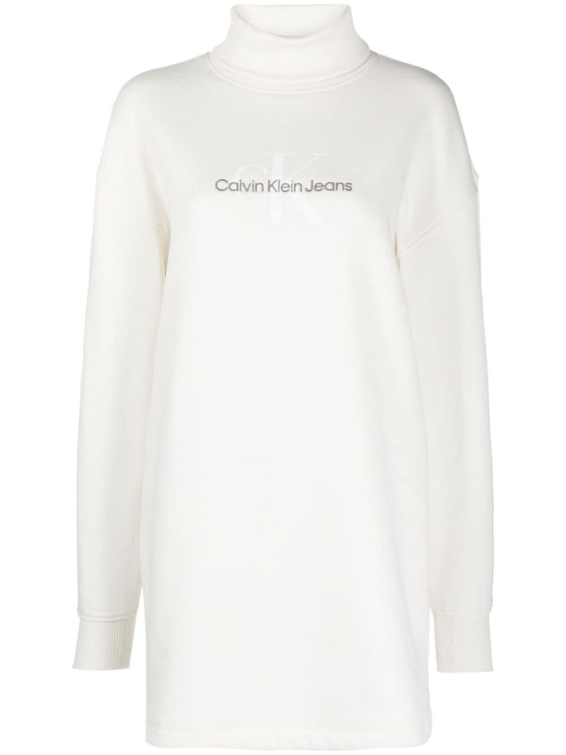 

Calvin Klein Jeans платье с вышитым логотипом, серый