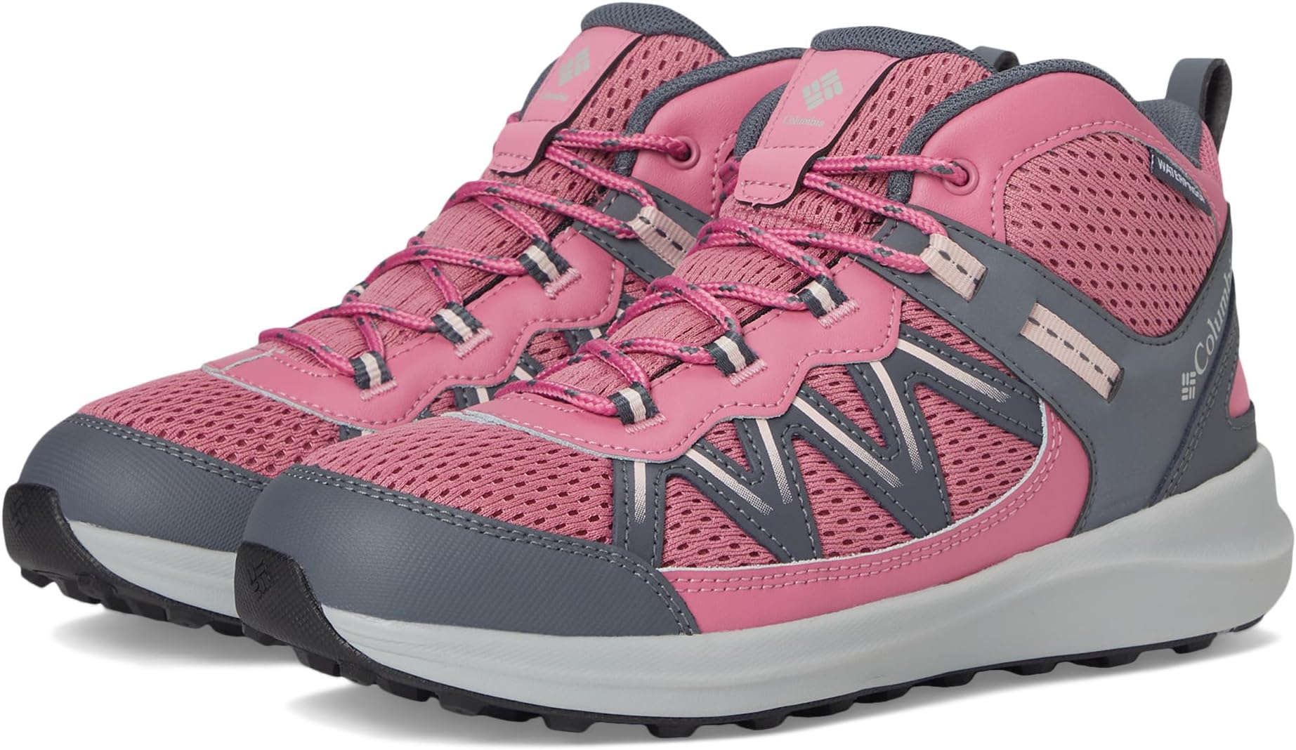 

Походные ботинки Columbia Kids Peakfreak Rush Mid Waterproof, цвет Rosette/Pink Haze