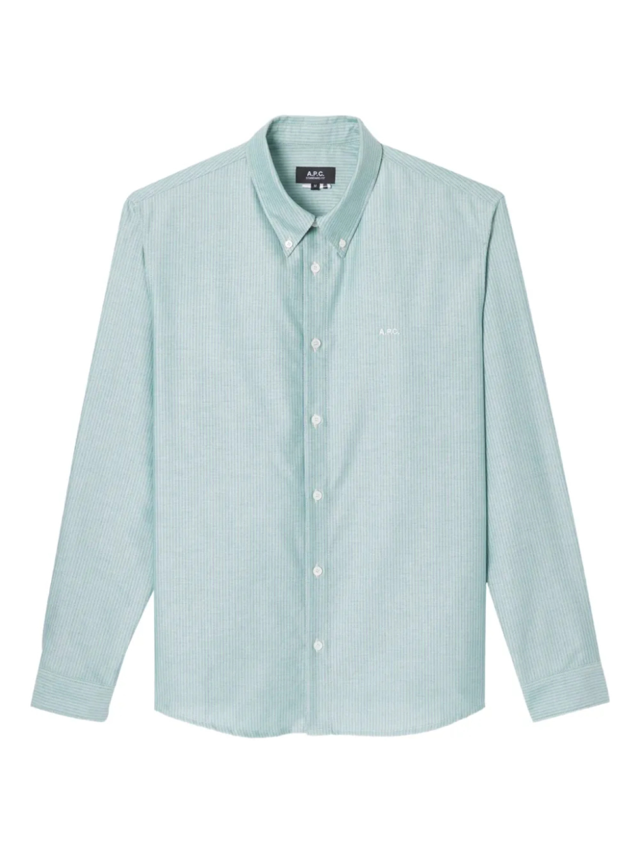

A.P.C. рубашка в полоску, зеленый