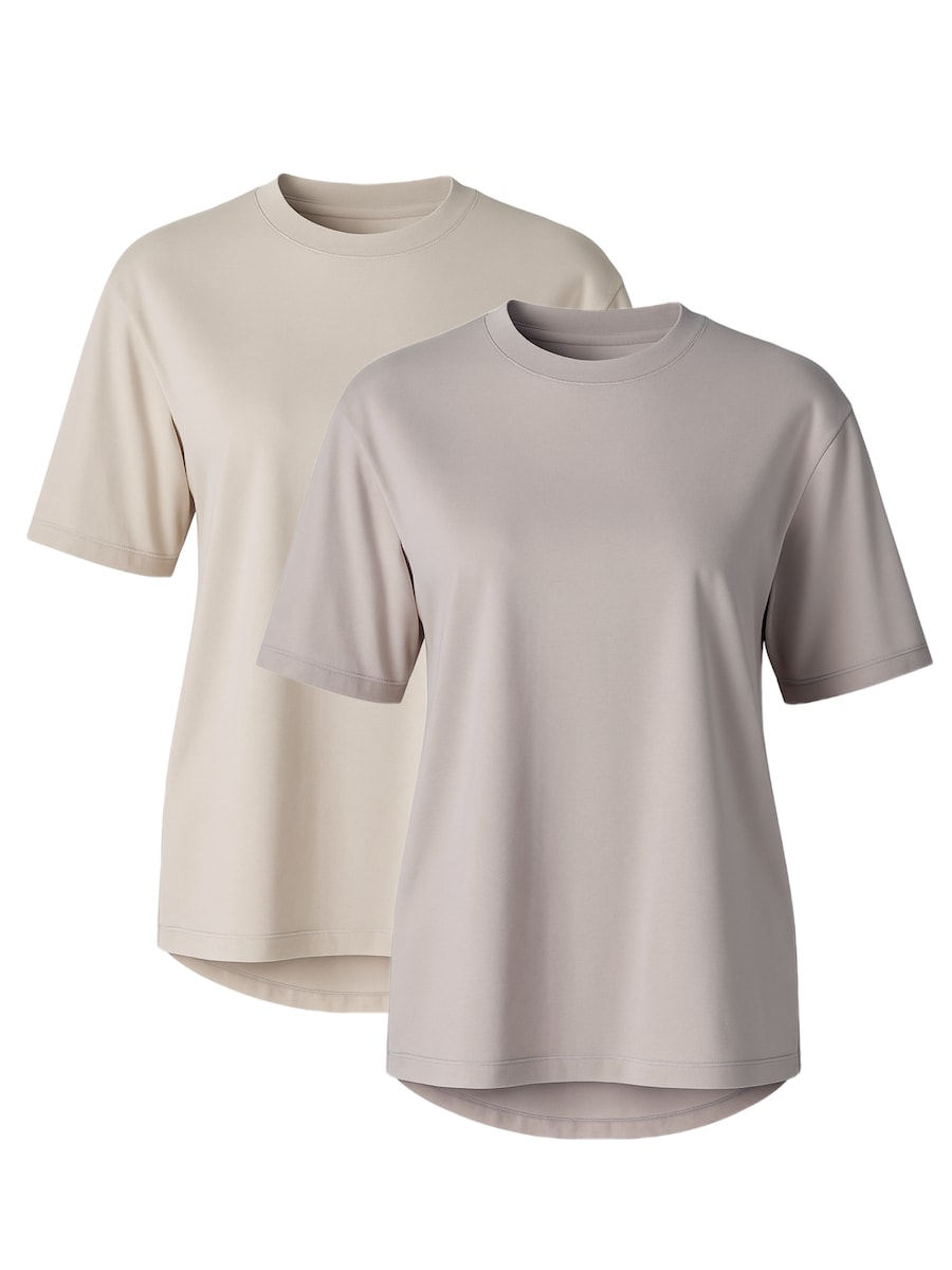 

Рубашка C&City, бежевый/светло-бежевый