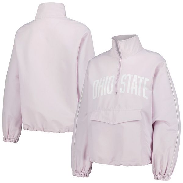

Женская куртка Parker Quarter-Zip Rain Tech цвета лаванды Ohio State Buckeyes Lusso