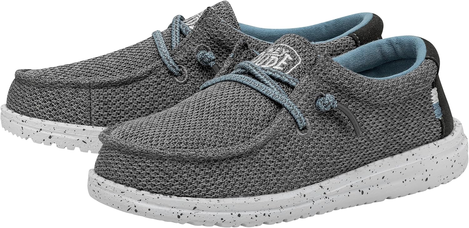 Детские лоферы Hey Dude Boy's Wally Heydude, Sox Sharkskin — фото 4