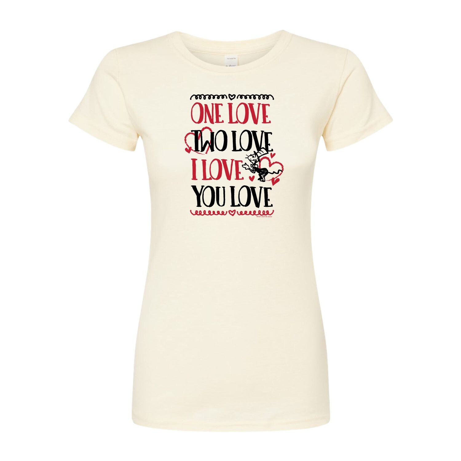 

Футболка с графическим рисунком Dr. Seuss для юниоров One Love, Two Love Licensed Character